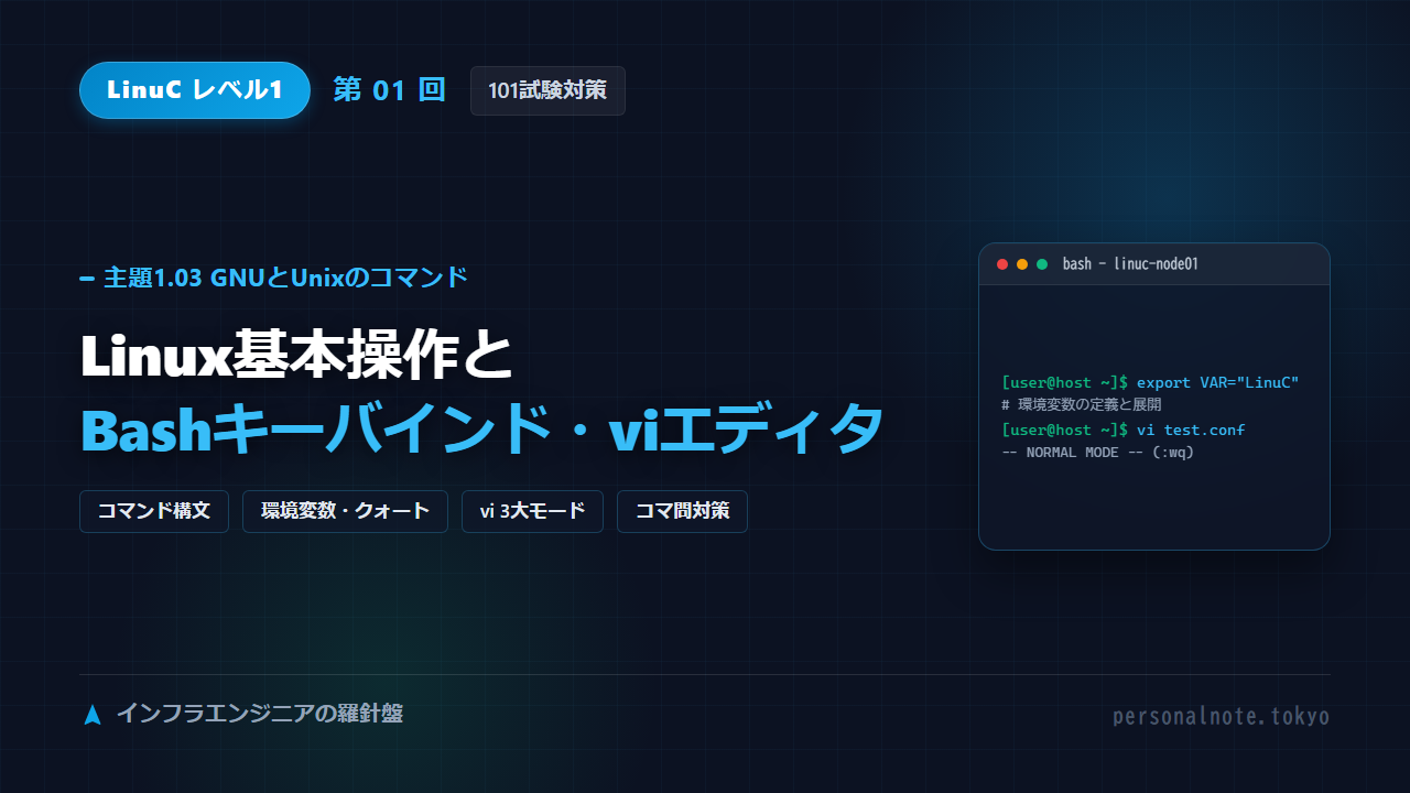 LinuC Level 1 第01回 主題1.03 GNUとUnixのコマンド