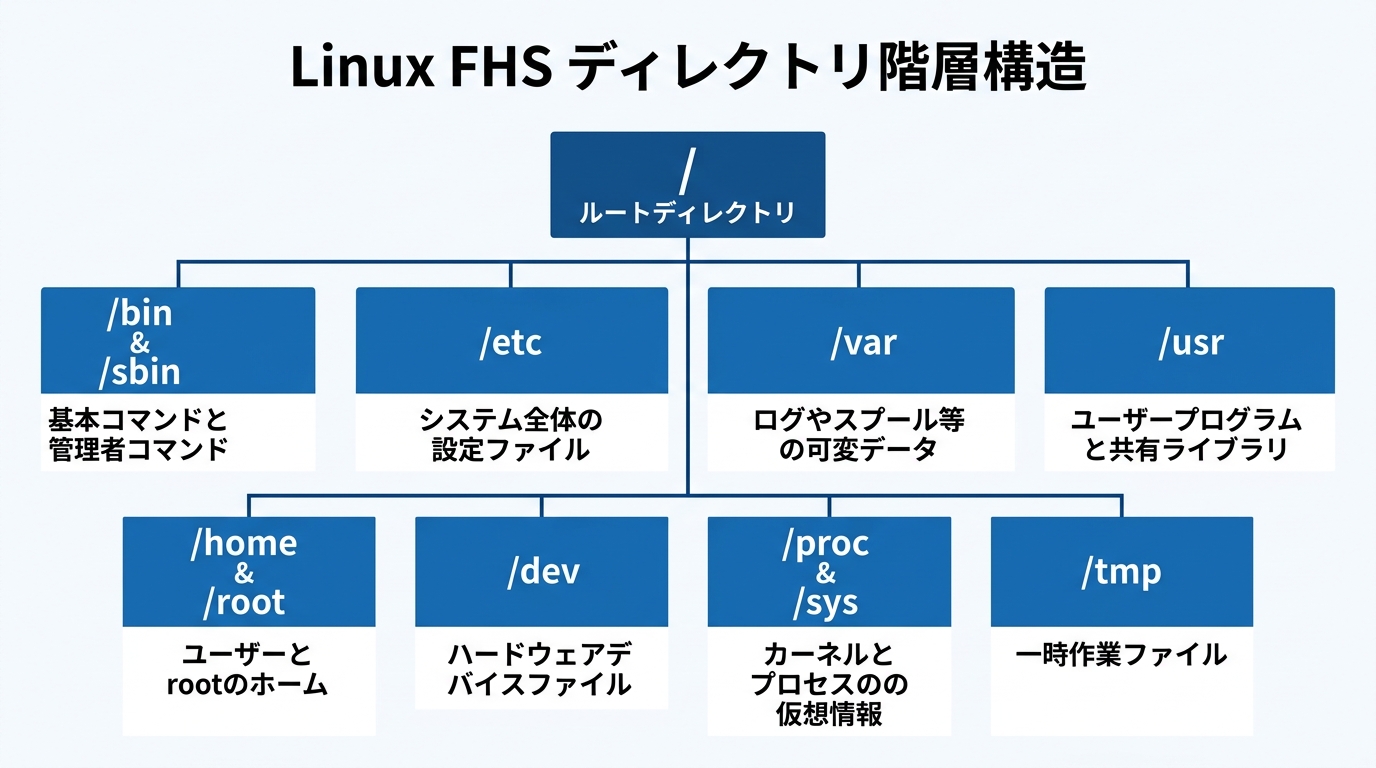 Linux FHS ディレクトリ階層構造