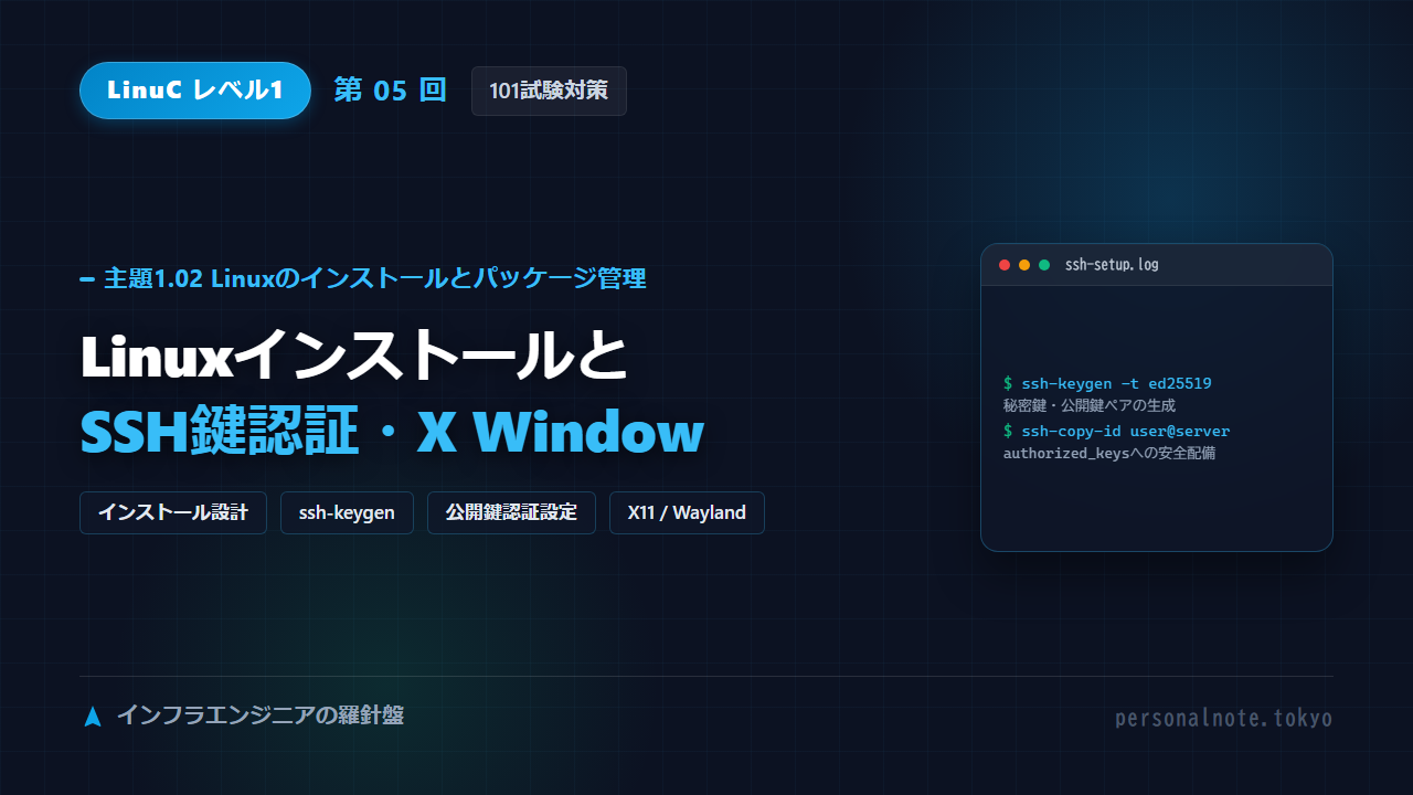 LinuC Level 1 第05回 主題1.02 Linuxのインストールとパッケージ管理